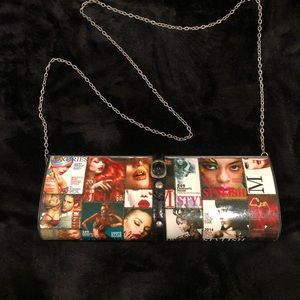 Vintage Magazine Covered clutch/crossbody